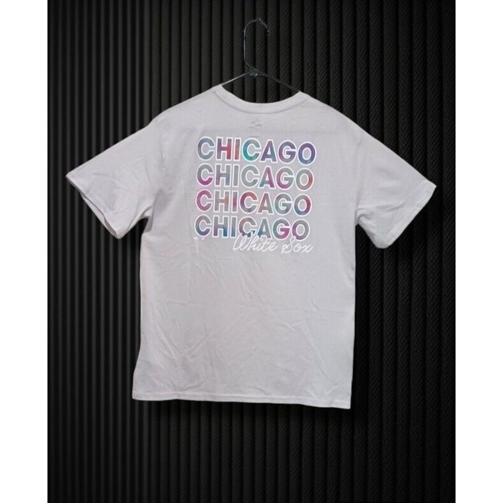 MLB White Sox Genuine Gray Mens LG Majestic Collection Chicago Tee T-Shirt NEW
